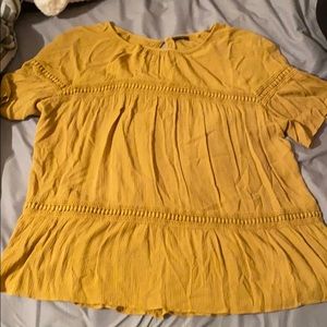 Mustard yellow top